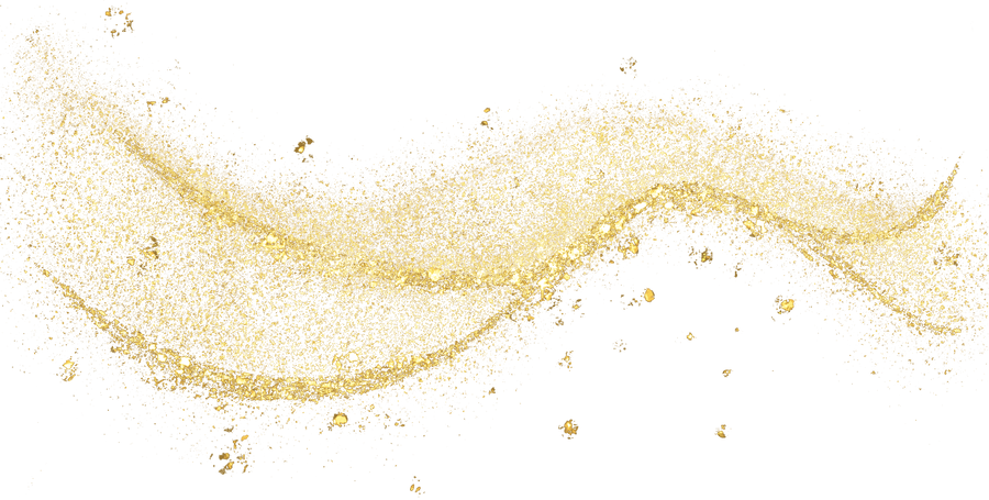 gold glitter shiny sprinkles curve